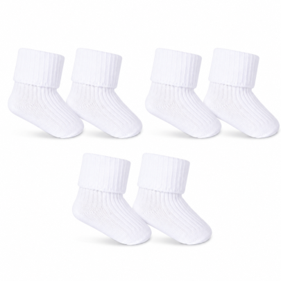 Bílé kojenecké ponožky 3 páry Baby Nellys