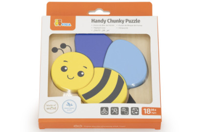 Dřevěné puzzle pro nejmenší - včelka