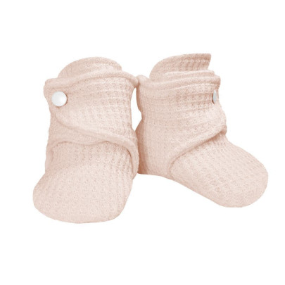 Capáčky pro miminko barefoot svetrové Powder pink Esito