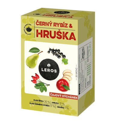 Čajový dýchánek, černý rybíz & hruška Leros