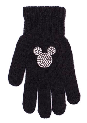Zimní pletené rukavice prstové rukavice 9-13 let Mickey