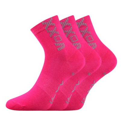 Ponožky dětské Adventurik se stříbrem Magenta (3 páry)