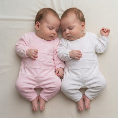 Bavlněná kombinéza Voda bílá Baby Service