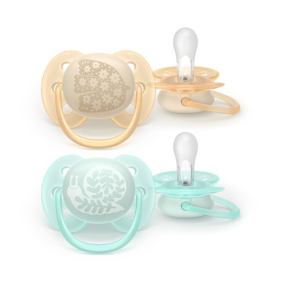 Šidítko Ultrasoft Premium neutral 0-6 m obrázek 2 ks Philips Avent