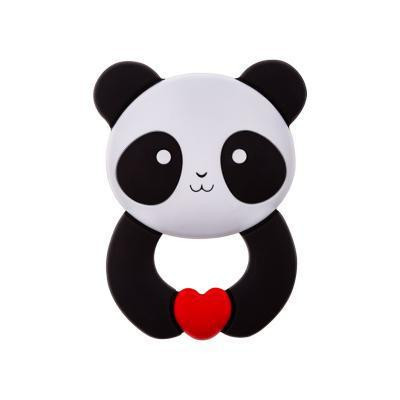 Dětské silikonové kousátko Akuku Panda