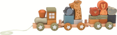 Dřevěný vláček se zvířátky 2Kids Toys 