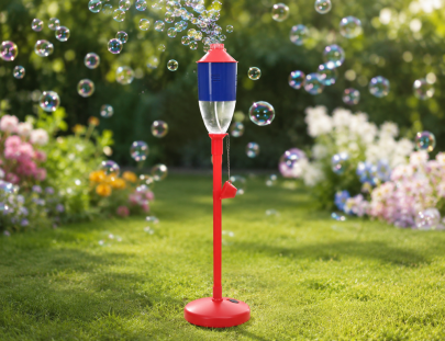 Bublifukovač louč 132 cm na baterie se světlem a náplní 350 ml
