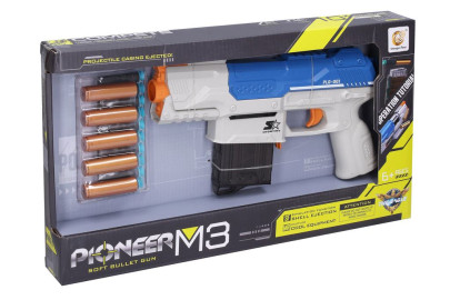 Puška Pioneer M3 s pěnovými náboji a patronami 28 cm
