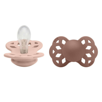 Infinity symetrické dudlíky silikon 0 - 6 měsíců 2 ks Bibs