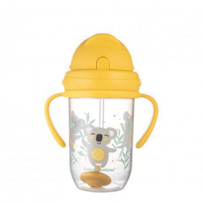 Nevylévací hrneček se slámkou a závažím Exotic Animals 270 ml