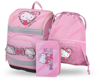 Set 3 Zippy Plus Hello Kitty Sweet Leopard: aktovka, penál, sáček GRS Baagl