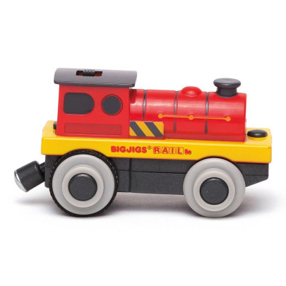 Elektrická lokomotiva Červený silák Bigjigs Rail