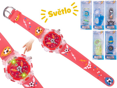 Hodinky náramkové na baterie se světlem