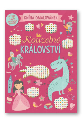 Kouzelné království - 1400 diamantů k nalepení, omalovánky