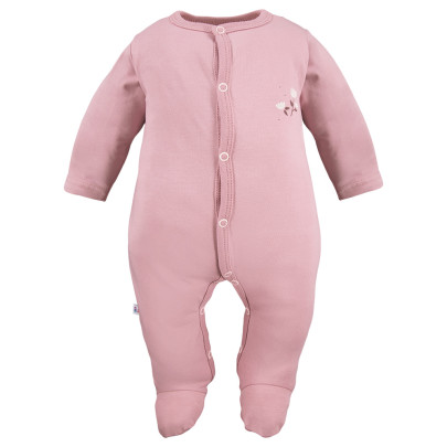 Kojenecký overal Petite květinky růžový Eevi
