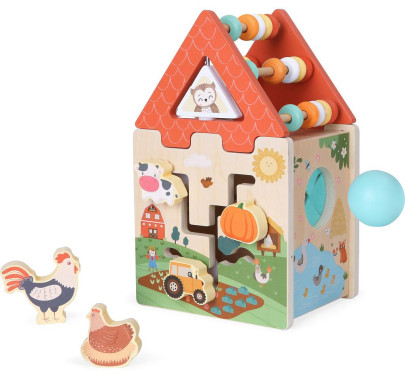 Motorická kostka Farma 2 v 1 2Kids Toys