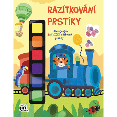 Razítkování prstíky Vlak