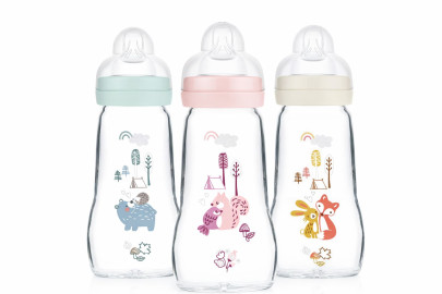 Dětská antikoliková skleněná láhev Feel Good 260 ml MAM