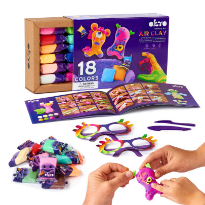 Samoschnoucí modelovací hmota set 18 barev Okto
