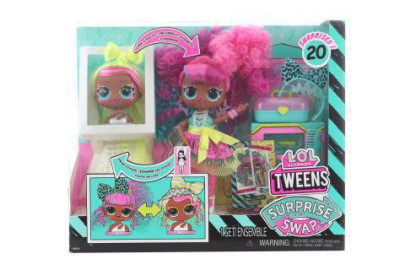 L.O.L. Surprise! Swap Tweens panenka a mini Tweens česací hlava - Cora