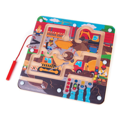 Magnetické bludiště Staveniště Bigjigs Toys