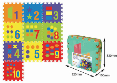 Pěnové puzzle podložka Počítání 30 x 30 cm