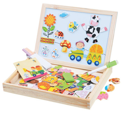 Magnetická tabulka Farma 102 dílků 2Kids Toys