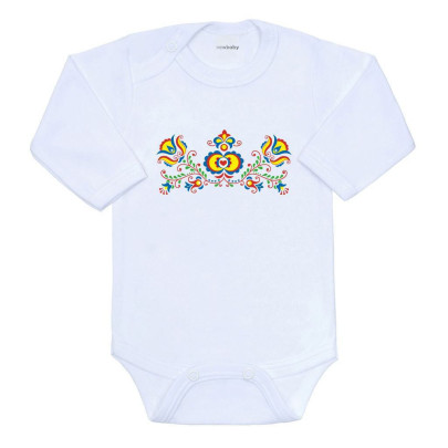 Dětské body s potiskem Lidový vzor New Baby