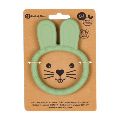 Kousátko silikonové Bunny Sweet Pea Petite & Mars