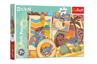 Puzzle Hudební svět Lilo&Stitche 200 dílků 48x34 cm 