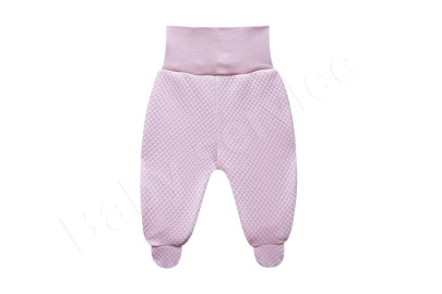 Prošívané polodupačky lososové Baby Service