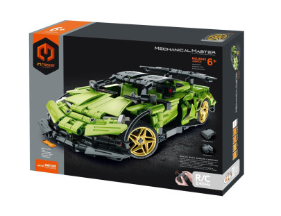 Stavebnice iM.MASTER závodní auto RC plast 2,4GHz 429 dílků dob. pack+ baterie