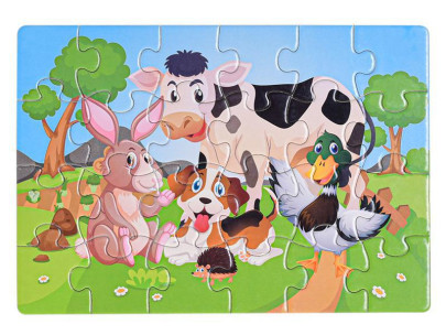 Puzzle dětské zvířátka 24 dílků