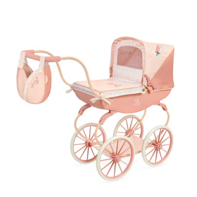 Kočárek pro panenky hluboký Tulipe 68 cm DeCueva