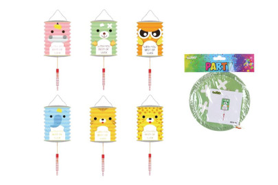 Lampion válec 16 cm Zvířátka