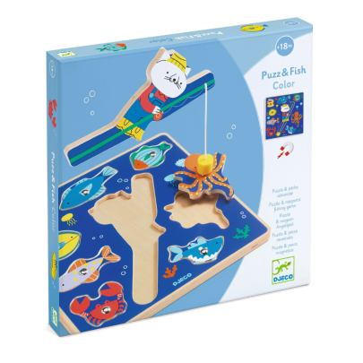 Vkládací puzzle Rybolov Djeco