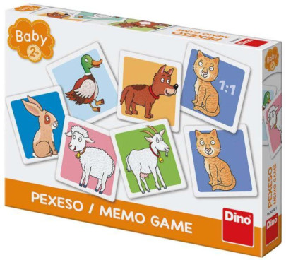 Domácí zvířátka baby pexeso Dino