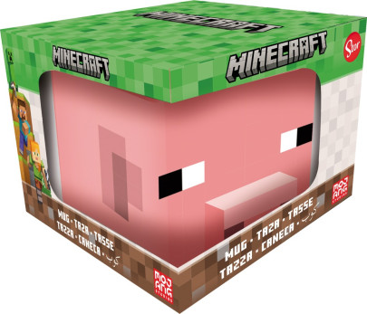 3D hrnek prasátko Minecraft