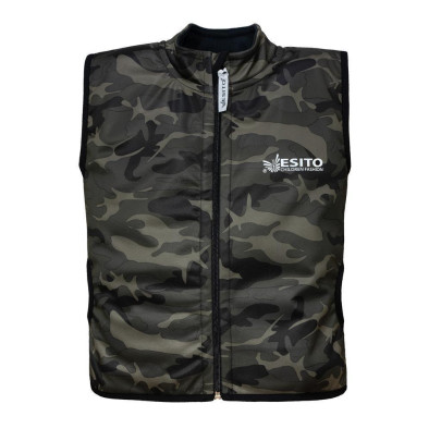 Dětská softshellová vesta Maskáč Zelená Esito