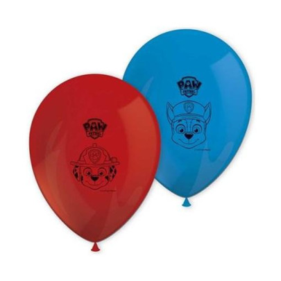 Latexové balónky 11"/28 cm Tlapková Patrola 8 ks