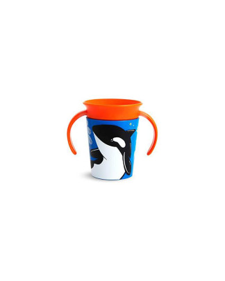 Munchkin - Juniorský hrneček WildLove 360° s oušky 177 ml