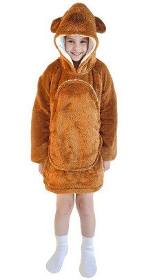 Hřejivá televizní mikinová deka s kapucí pro děti 3 - 6 let Cozy Noxxiez