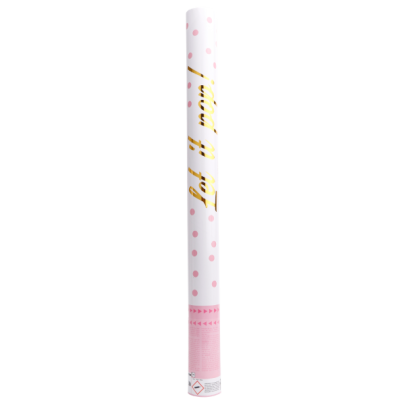 Konfety vystřelovací Let it pop! - růžové 60 cm