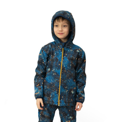 Dětská softshellová bunda Duo Galaxie - modrá Esito