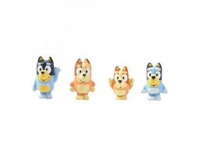Bluey rodina - stříkající hračky do vody 4 ks Toomies