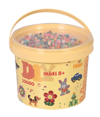 Korálky Mix 10.000 ks MIDI 48 barev Hama