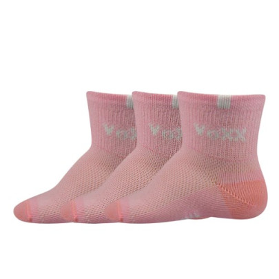 Ponožky kojenecké Fredíček růžové (3 páry)