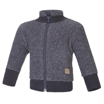 Mikina Fleece Bambus Outlast® tm. šedý melír/pruh bílošedý melír Little Angel