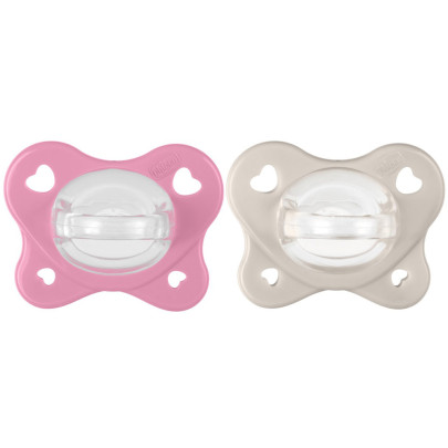 Šidítko PhysioForma® Dual Soft růžové 6 - 16 m, 2 ks Chicco