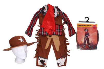 Set karneval - cowboy Vel. M 110 - 120 cm